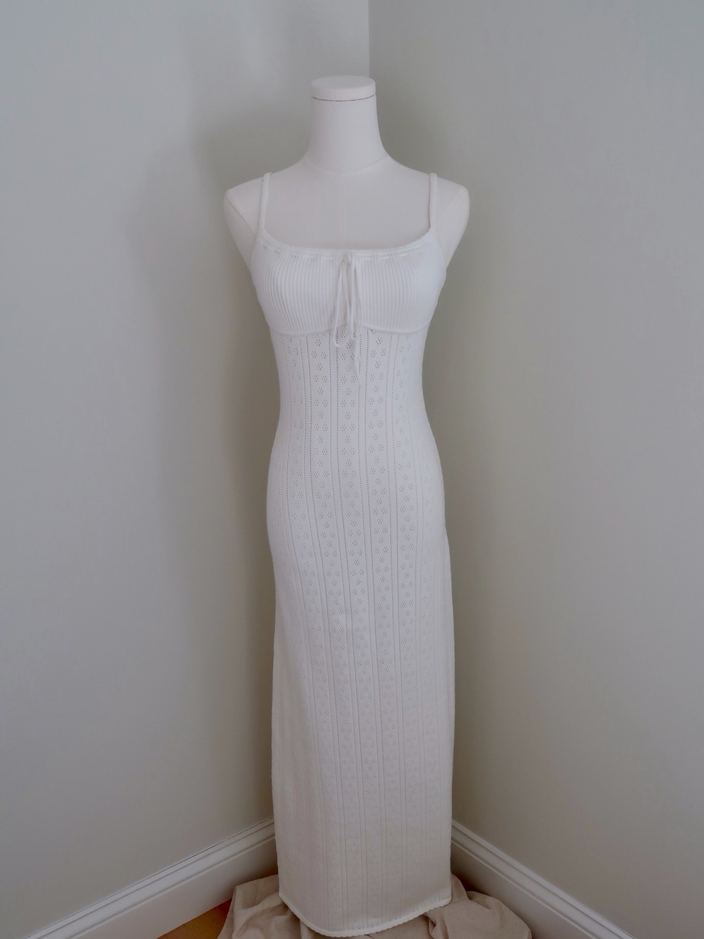 House of CB - White Knit Maxi Dress